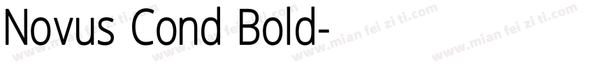 Novus Cond Bold字体转换